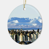 Kaiserpinguine Keramik Ornament (Links)