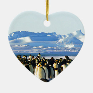 Kaiserpinguine Keramikornament