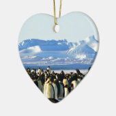 Kaiserpinguine Keramikornament (Links)