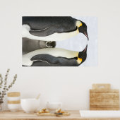 Kaiserpinguine mit Kick-Poster Poster (Küche)