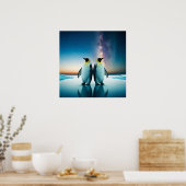 Kaiserpinguine Poster (Küche)