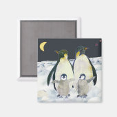 Kaiserpinguine Winterspass Magnet (Vorderseite/Rückseite)