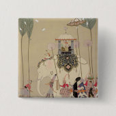 Kaiserprozession (Farbelitho) Button (Vorderseite)