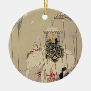 Kaiserprozession (Farbelitho) Keramikornament