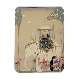 Kaiserprozession (Farbelitho) Magnet