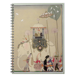 Kaiserprozession (Farbelitho) Notizblock