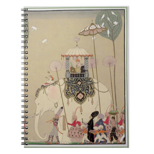 Kaiserprozession (Farbelitho) Notizblock (Vorderseite)