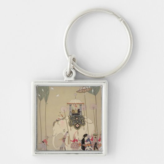 Kaiserprozession (Farbelitho) Schlüsselanhänger (Vorne)