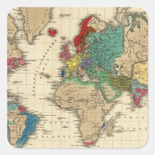 Kaiserreich Napoleon Bonaparte 1811 AD Quadratischer Aufkleber (Vorderseite)