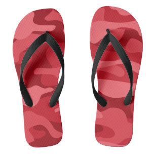 Kaiserrot Monocolor-Tarnmuster Badesandalen