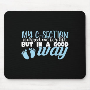 Kaiserschnitt Neue Mutter Von Baby Jungen Erholung Mousepad