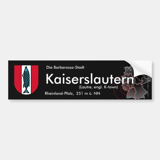 Kaiserslautern 3 autoaufkleber (Vorne)
