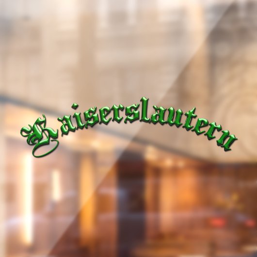 Kaiserslautern K-Town Window Cloning Fensteraufkleber (Blatt 2)