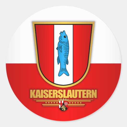Kaiserslautern Runder Aufkleber (Vorderseite)