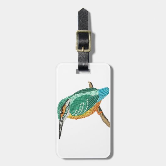 Kaiserstickerimitation Gepäckanhänger (Vorderseite vertikal)