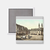 Kaiserworth und Rathaus, Goslar, Hartz, Deutschlan Magnet (Vorderseite/Rückseite)