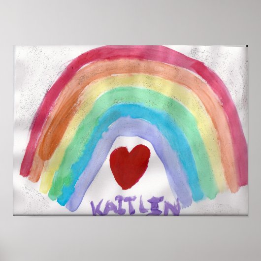 Kaitlins Regenbogenposter Poster (Vorne)