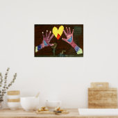 Kaitlyn HANDS Art1569a1a MUSEUM Zazzle Geschenke Poster (Küche)