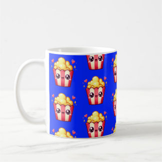 Kaiwi Popcorn auf lebendigem Blau Kaffeetasse