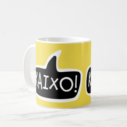 KAIXO! Baskenland Hallensprechblase Kaffeetasse (Vorderseite Links)