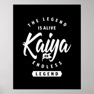 Kaiya Personalisiert Name Birthday Gift Poster