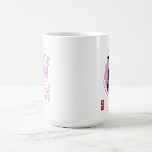Kaizen Gojukan Karate Mama Kaffee Tasse (pink) (Mittel)