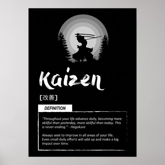 Kaizen - Japanisches Erfolgskonzept Poster (Vorne)