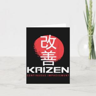 Kaizen Kontinuierliche Verbesserung Kai Zen Japani Karte