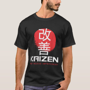Kaizen Kontinuierliche Verbesserung Kai Zen Japani T-Shirt