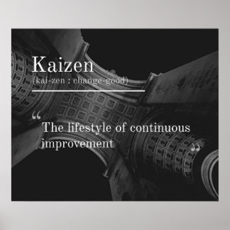 Kaizen (kontinuierliche Verbesserung) Poster