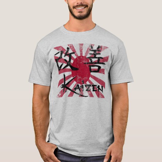 Kaizen - Retro Art T-Shirt (Vorderseite)