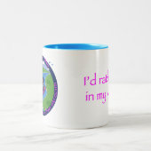 Kajak-Abenteuer live am Fluss Zweifarbige Tasse (Mittel)