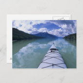 Kajak am Ende des Azurblau-Sees in Wells Postkarte (Vorne/Hinten)
