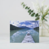 Kajak am Ende des Azurblau-Sees in Wells Postkarte (Stehend Vorderseite)