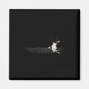 Kajak-Angeln Grafik Kajak-Angler Kajakfahren Fisch Magnet