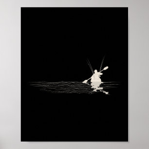 Kajak-Angeln Grafik Kajak-Angler Kajakfahren Fisch Poster