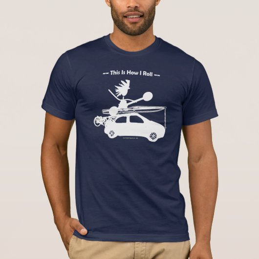 Kajak auf Auto - dieses ist, wie ich rolle! T-Shirt (Vorderseite)