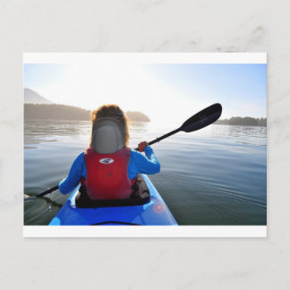 Kajak auf der Insel Vancouver Postkarte