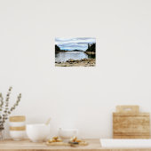 Kajak aus einer Bucht bei Barenof Island Poster (Küche)