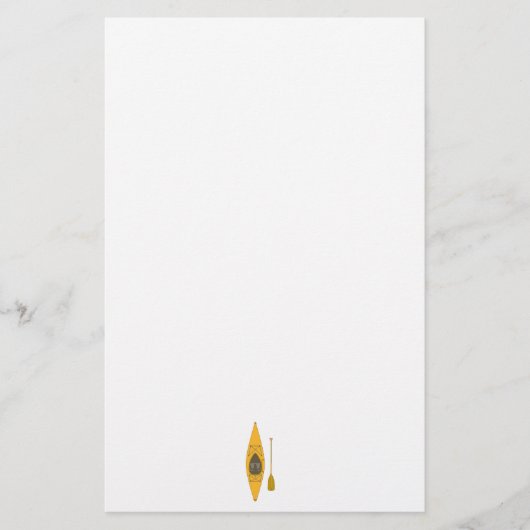 Kajak Briefpapier (Vorderseite)