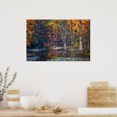 Kajak - Caddo-See, Texas - Herbst Poster (Küche)