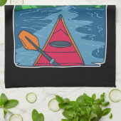 Kajak - Der Fluss ruft und ich muss gehen Geschirrtuch (Gefaltet)