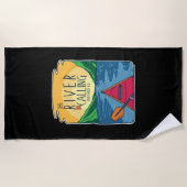 Kajak - Der Fluss ruft und ich muss gehen Strandtuch (Vorderseite)