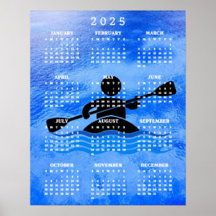 Kajak-Design 2025 Kalenderposter Poster