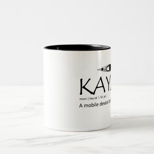 Kajak, ein tragbares Gerät, das Sie auflädt Zweifarbige Tasse (Mittel)