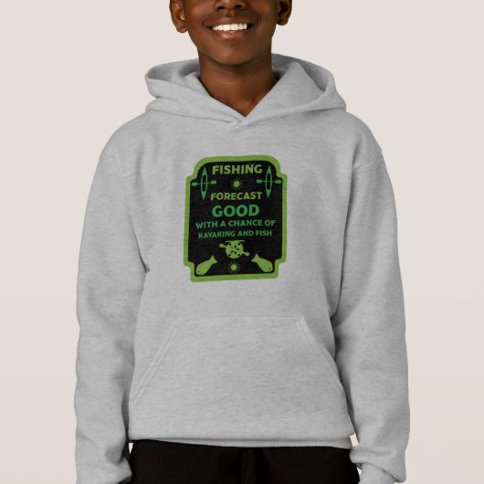 Kajak Fisch und Camp Angelgeschenke hoodie (Vorderseite)