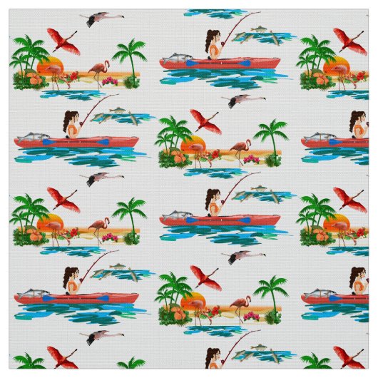 Kajak-Fischen-Gewebe Stoff (Muster)