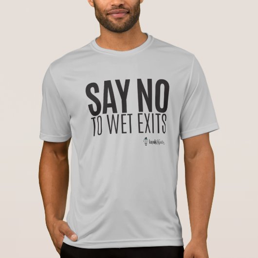 Kajak-Hipster - lehnen Sie nasse Ausgänge ab - T-Shirt (Vorderseite)