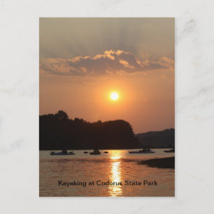 Kajak im Codorus Staat Park Postkarte