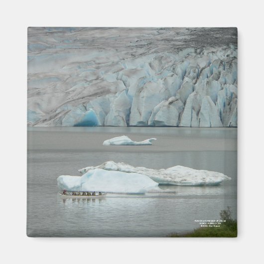 Kajak im Mendenhall Glacier Magnet (Vorne)